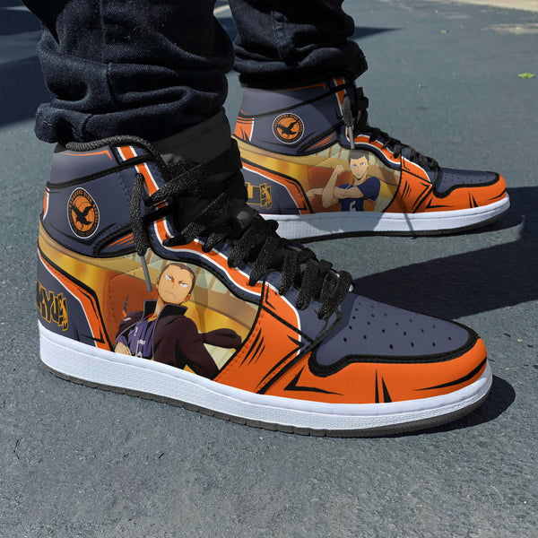 Ryunosuke Tanaka Shoes Custom Karasuno High Haikyuu Anime Boot Sneakers