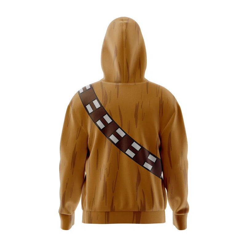 Chewbacca Star Wars Full Face Zip Hoodie