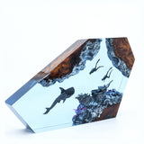 Whale Shark, Divers & Shipwreck - High Quality Epoxy Resin Lamp