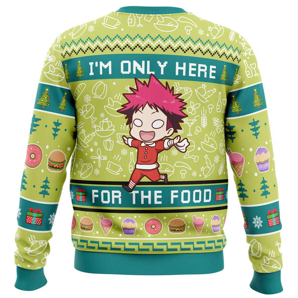 I’m Only Here For The Food Food Wars Ugly Christmas Sweater