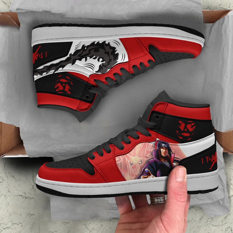 Itachi Akatsuki Sneakers Custom Naruto Anime Shoes Model Ver 2