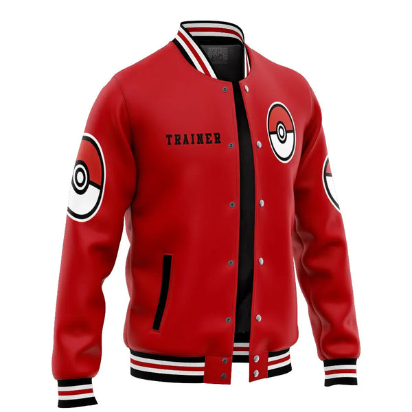 Poke League Champion V2 Pokemon Varsity Jacket