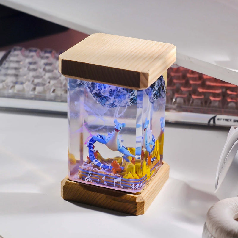 Pokemon Lapras Epoxy Resin Lamp, Night Light