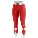 Red Ranger Mighty Morphin Power Rangers Custom Unisex Leggings Spats Training Tights