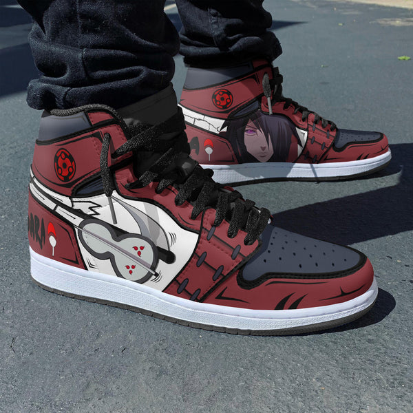 Uchiha Madara Boot Sneakers Naruto Anime Custom Shoes