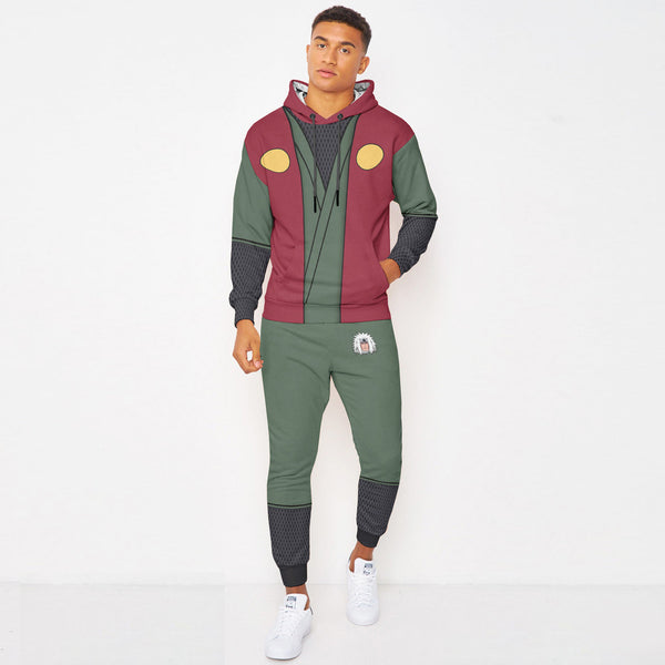 Jiraiya Naruto Hoodie And Jogger Set Anime Clothes