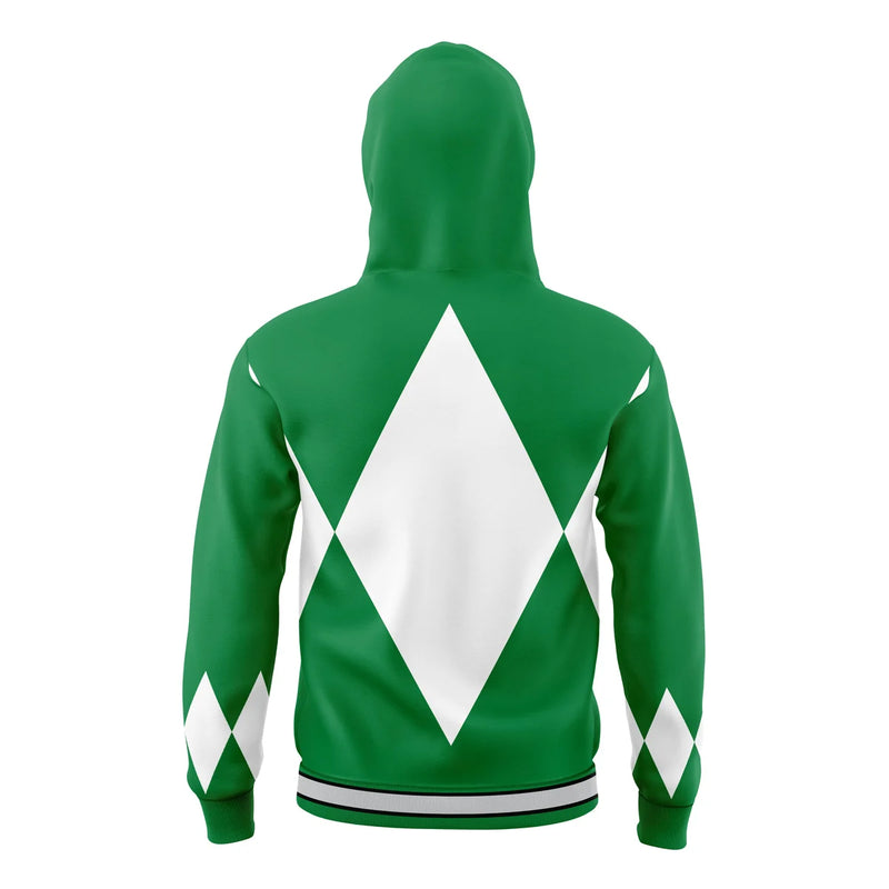 Green Ranger Mighty Morphin Power Rangers Masked Hoodie