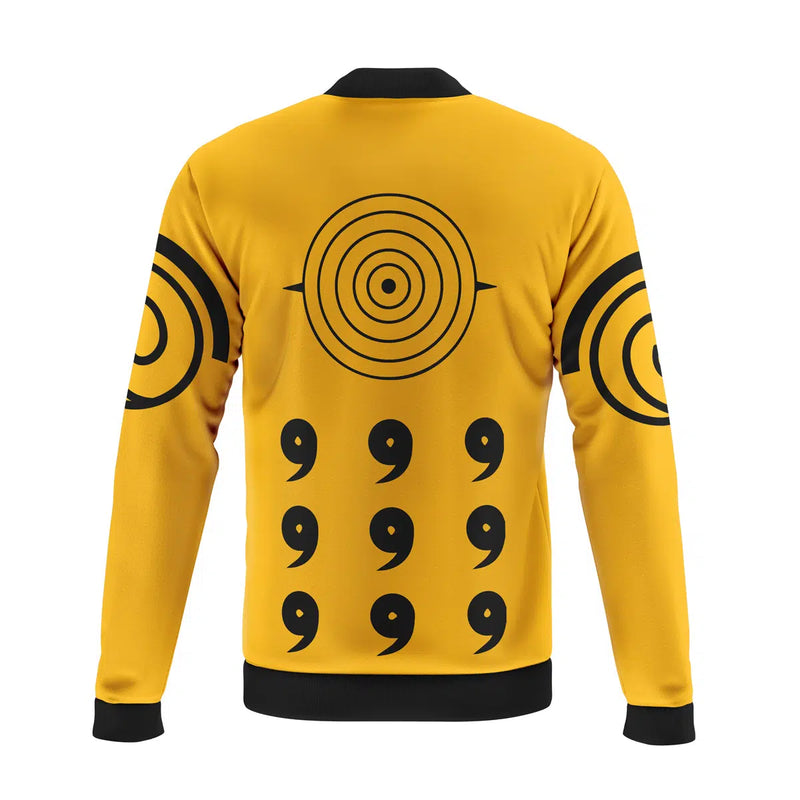 Nine-Tails Chakra Mode Naruto Casual Bomber Jacket