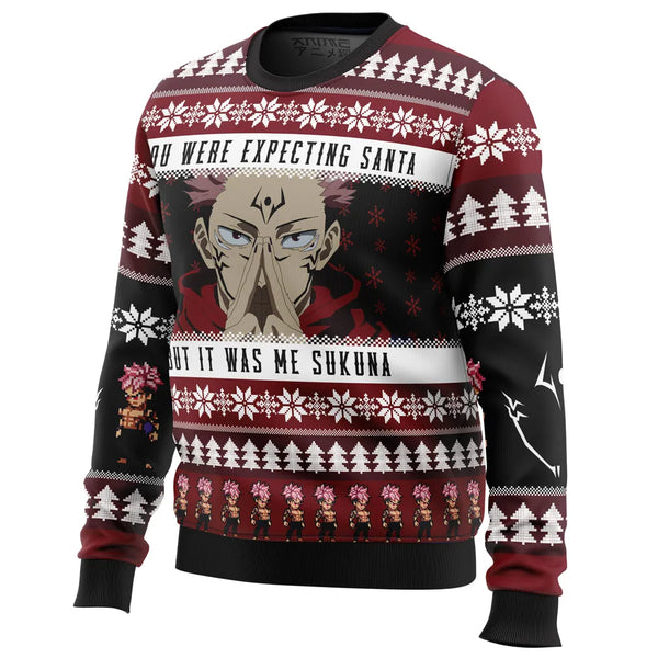 You Were Expecting Santa Sukuna Jujutsu Kaisen Ugly Christmas Sweater