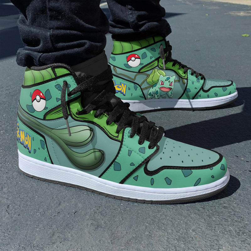 Bulbasaur Shoes Custom Pokemon Anime Boot Sneakers