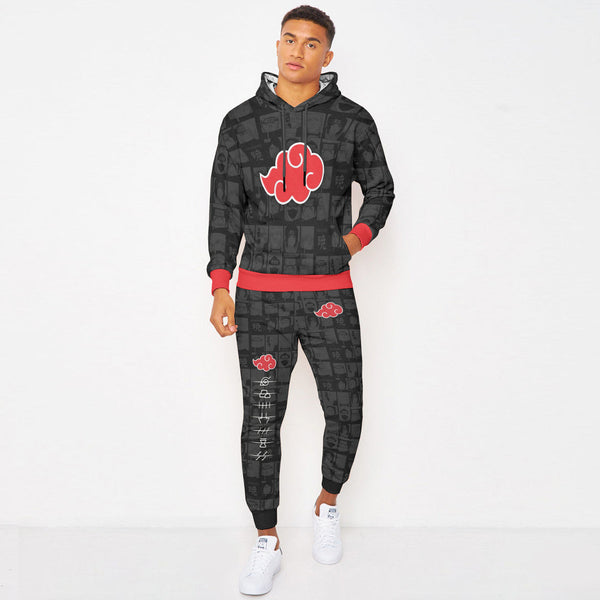 Akatsuki Naruto Hoodie And Jogger Set Anime Clothes