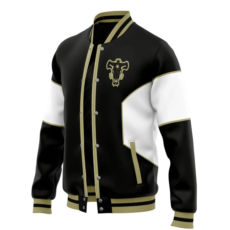 Asta Black Bulls Black Clover Varsity Jacket