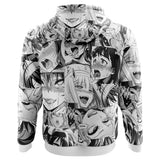 Ahegao Manga Collage Hoodie