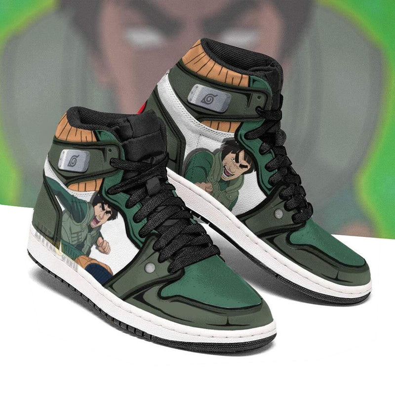 Might Guy Boot Sneakers Custom Naruto Anime Shoes