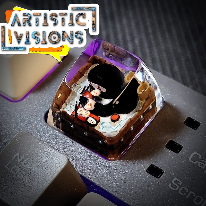 Spirited Away No Face Faceless Artisan Keycaps Epoxy Resin