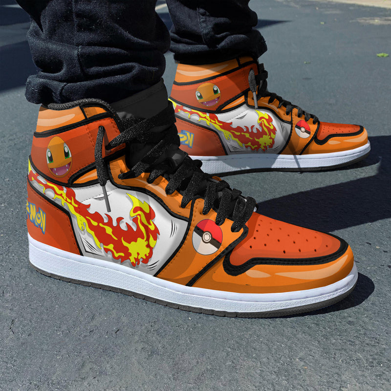 Charmander Pokemon 3D Shoes Custom Anime Boot Sneakers