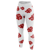 White Akatsuki Custom Unisex Leggings Spats Training Tights