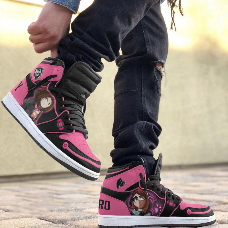 Ochaco Uraraka Sneakers Custom My Hero Academia Musketeers Anime Shoes