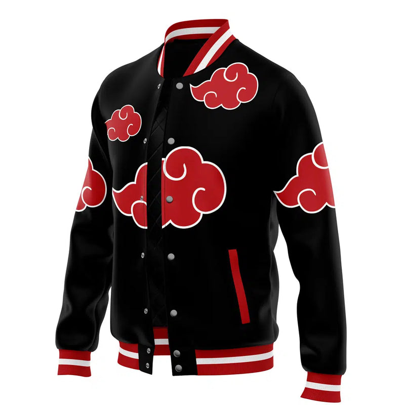 Akatsuki Pattern Naruto Varsity Jacket