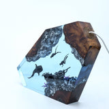 Whale Shark, Divers & Shipwreck - High Quality Epoxy Resin Lamp