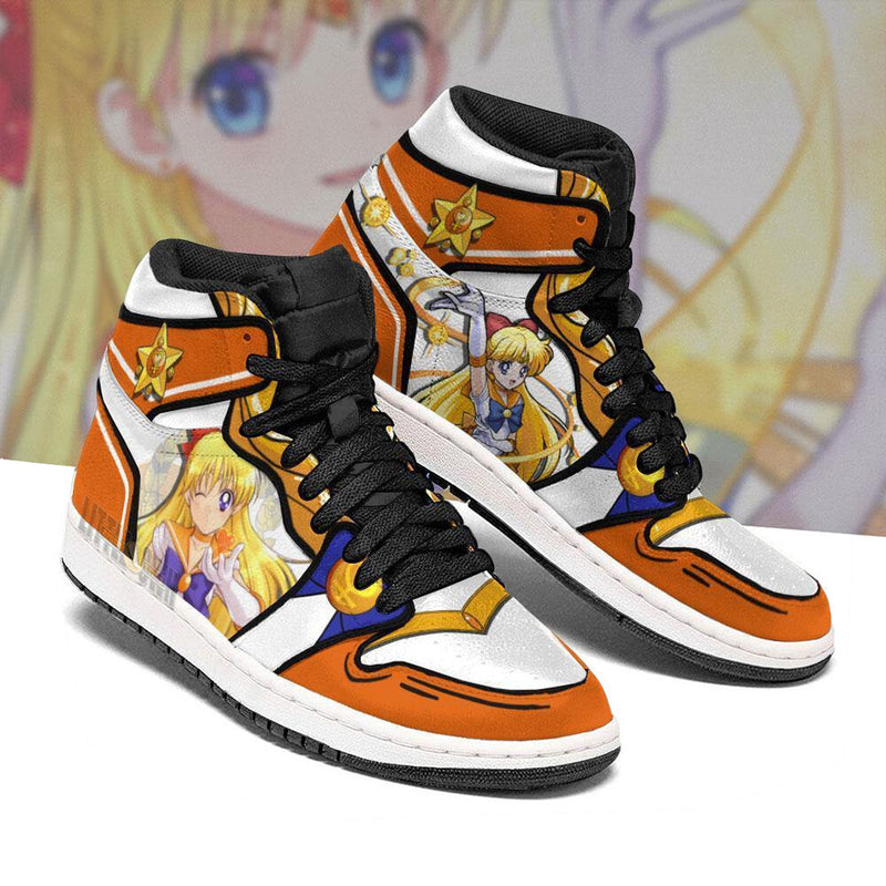 Sailor Venus Boot Sneakers Unique Custom Anime Sailor Moon Shoes