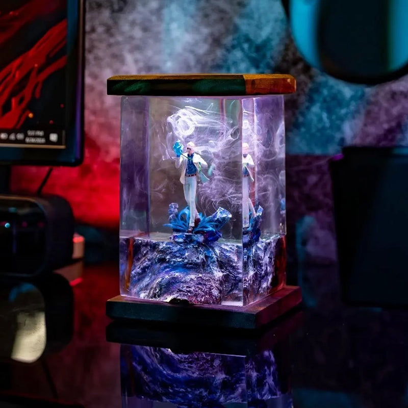 Nanami Kento Jujutsu Kaisen Epoxy Resin Lamp, Night Light