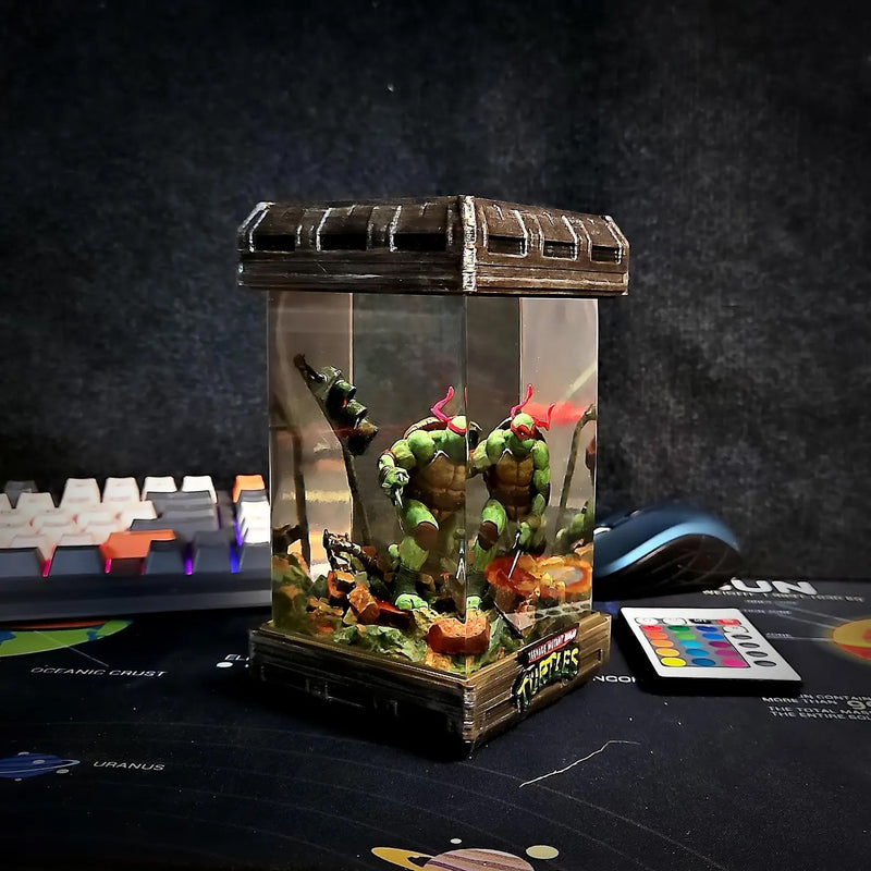 Teenage Mutant Ninja Turtles Raphael Diorama Epoxy Resin Lamp, Night Light, Wireless Lights