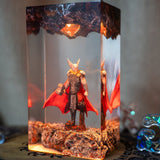 Thor Vikings Epoxy Resin Lamp, Night Light