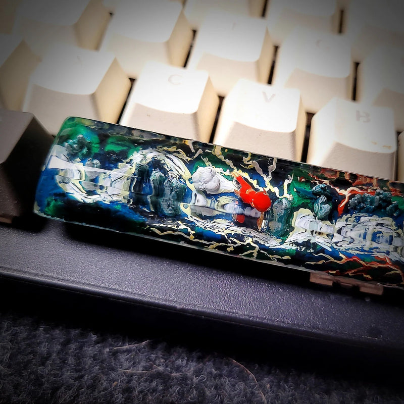 Marvel The Flash Spacebar Artisan Keycaps Epoxy Resin