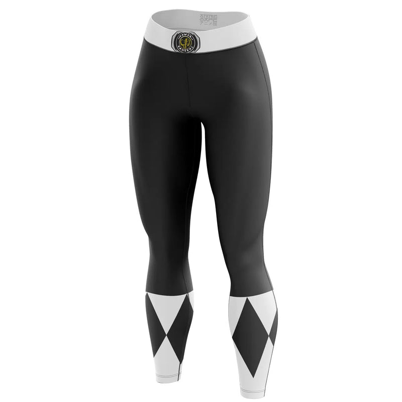 Black Ranger Mighty Morphin Power Rangers Custom Unisex Leggings Spats Training Tights