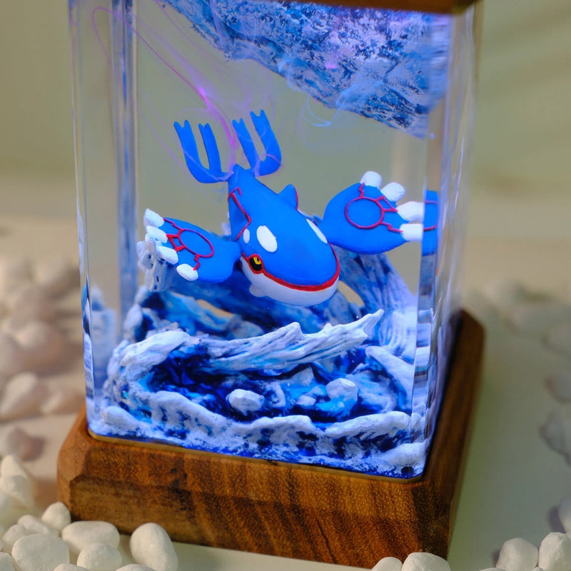 Pokemon Kyogre Epoxy Resin Lamp, Night Light