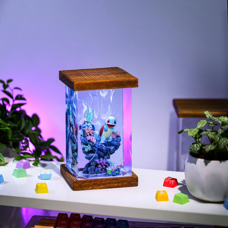 Pokemon Squirtle Epoxy Resin Lamp, Night Light