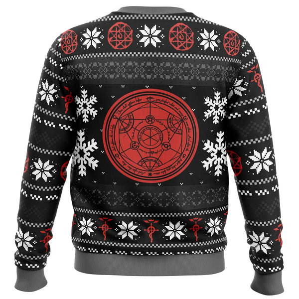 Alchemy Crossing Fullmetal Alchemist Ugly Christmas Sweater