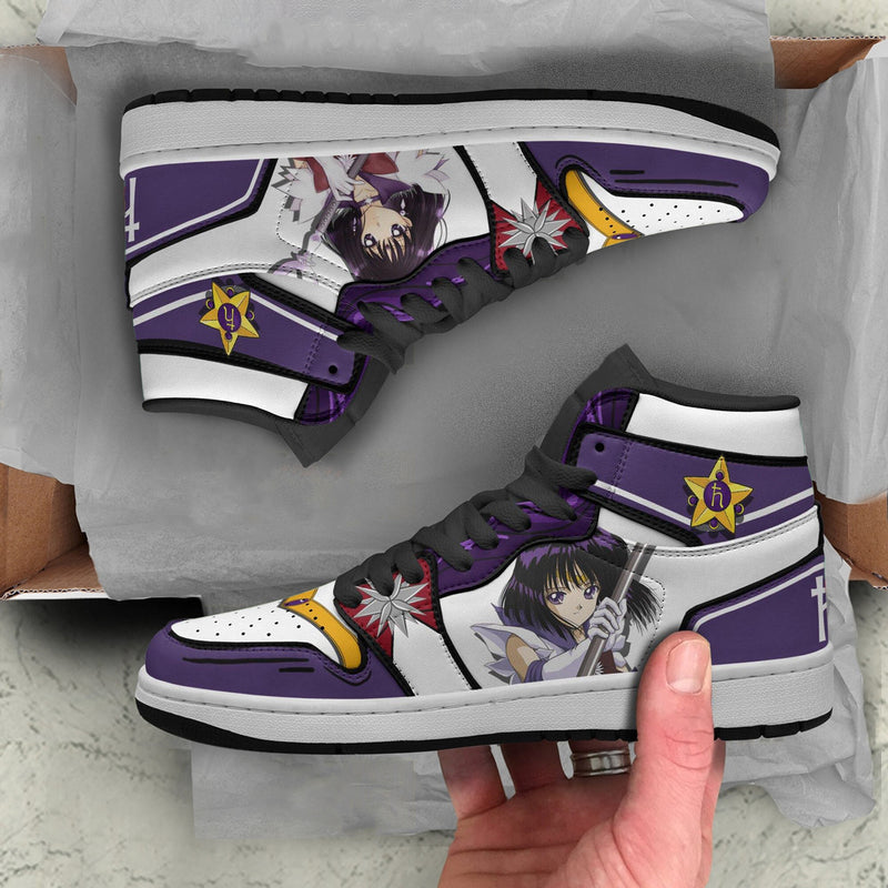 Sailor Saturn Boot Sneakers Unique Custom Anime Sailor Moon Shoes