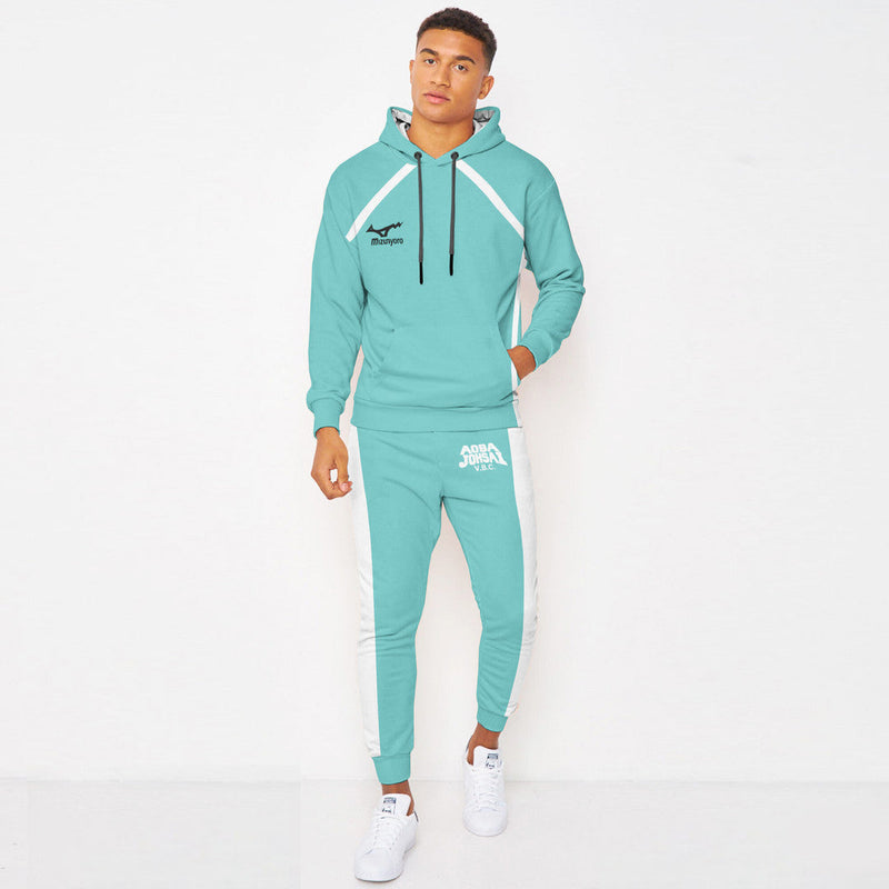 Aoba Johsai High Libero Haikyuu Hoodie And Jogger Set Anime Clothes