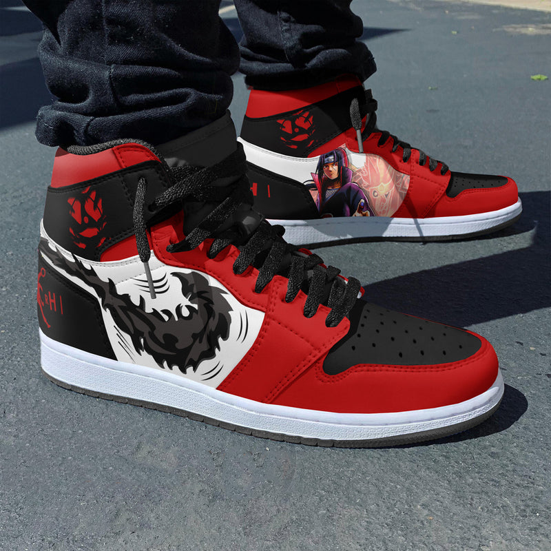 Itachi Akatsuki Sneakers Custom Naruto Anime Shoes Model Ver 2