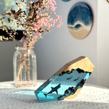 Great White Shark & Divers - High Quality Epoxy Resin Lamp