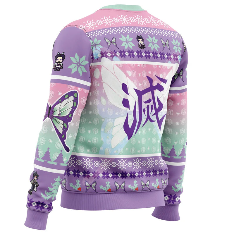 Christmas Kochou Shinobu Demon Slayer Ugly Christmas Sweater