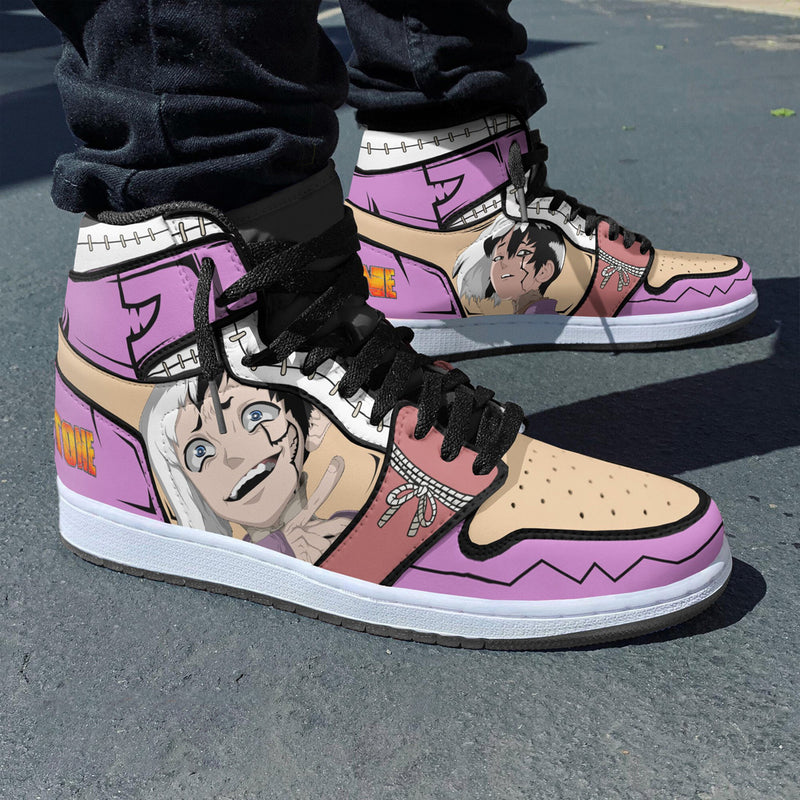 Gen Asagiri Shoes Custom Dr. Stone Anime Boot Sneakers