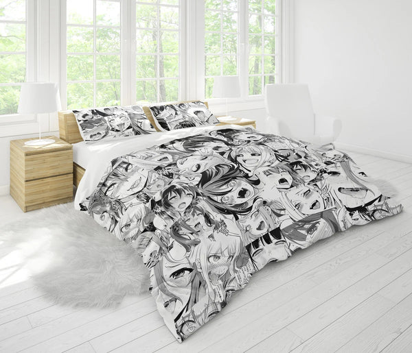 Ahegao Pattern Bedding Set