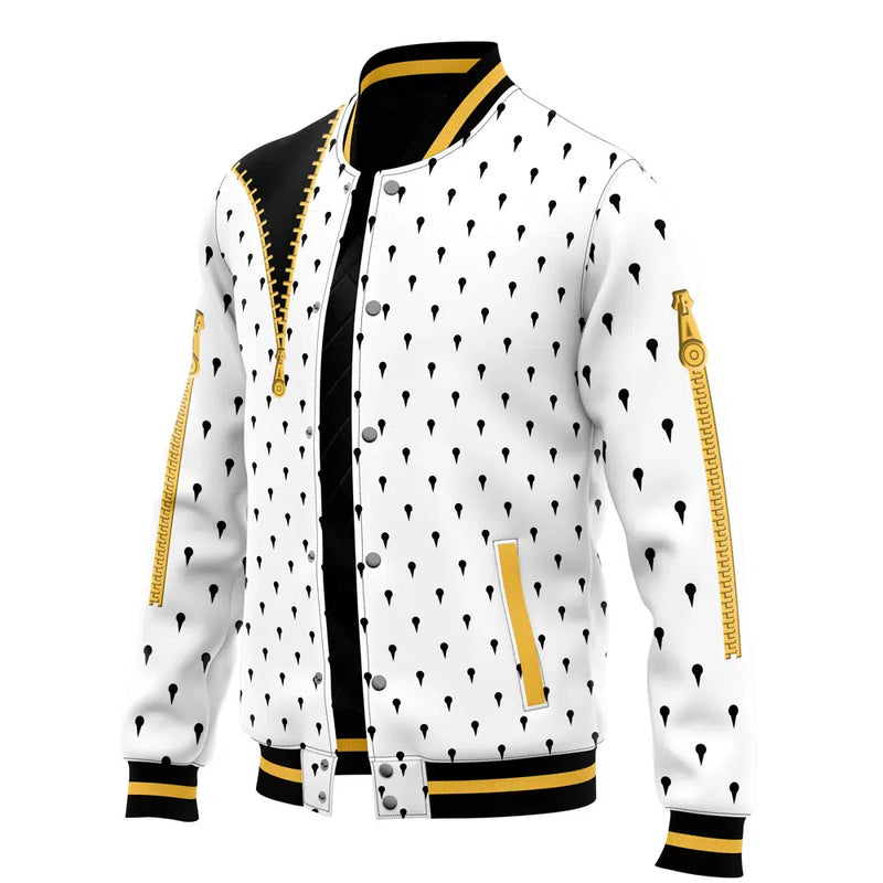 Bruno Bucciarati Pattern Jojo’s Bizarre Adventure Varsity Jacket