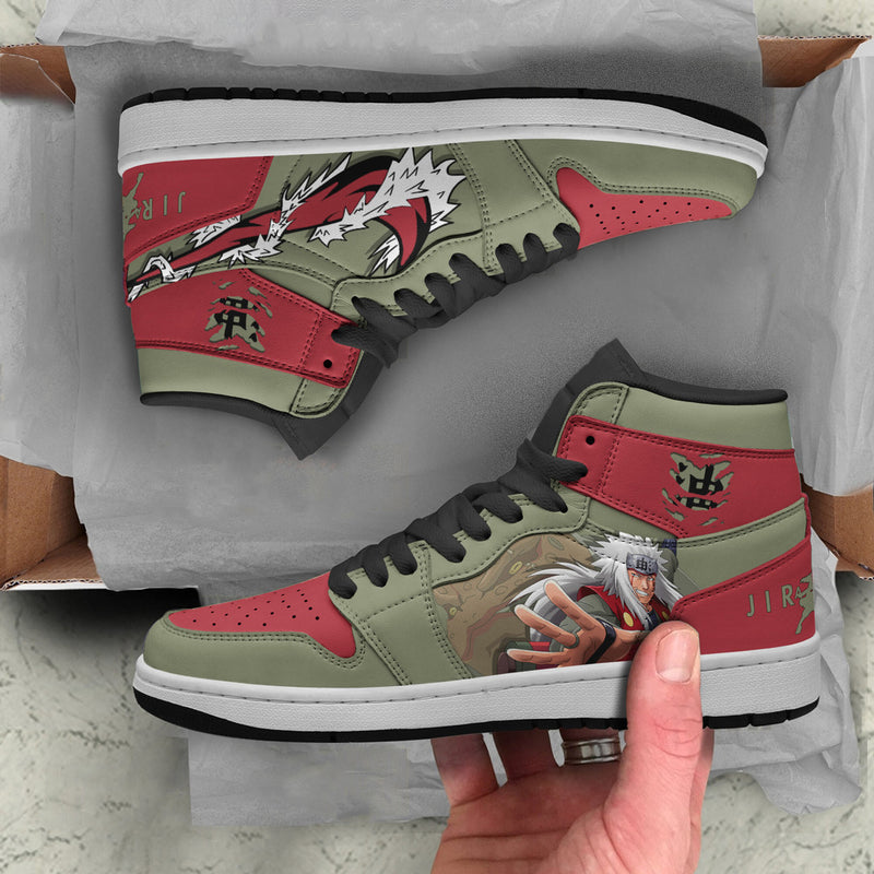 Jiraiya Sneakers Custom Naruto Anime Shoes Model Ver 2