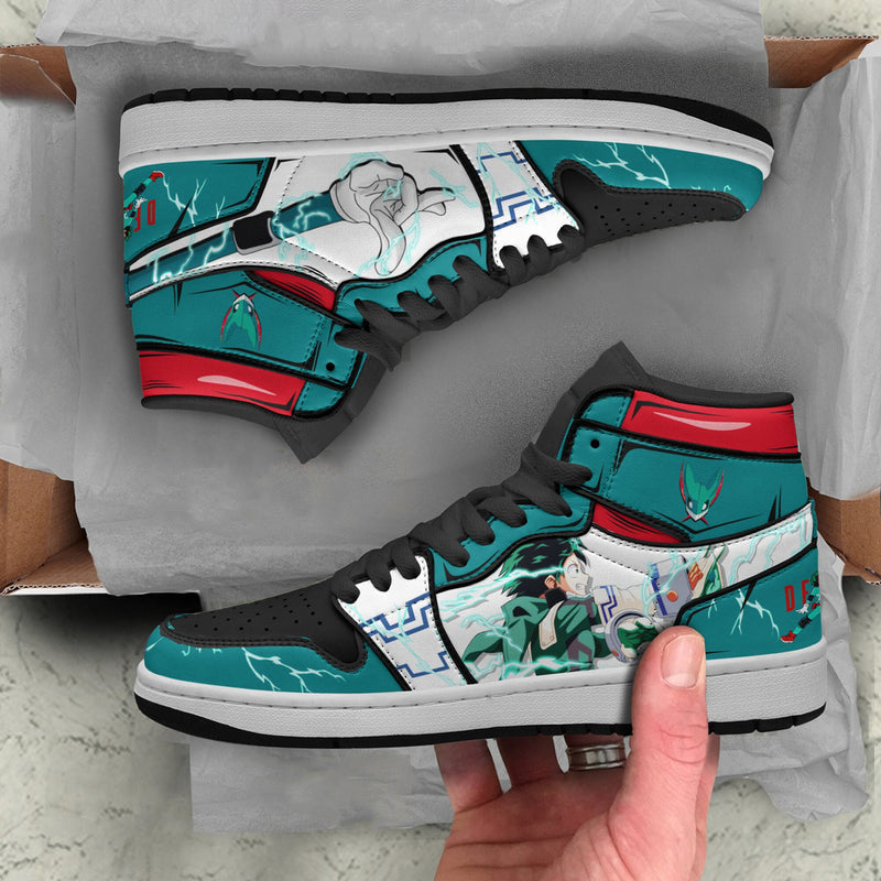 Deku Shoes Custom My Hero Academia Anime Boot Sneakers Delaware Smash