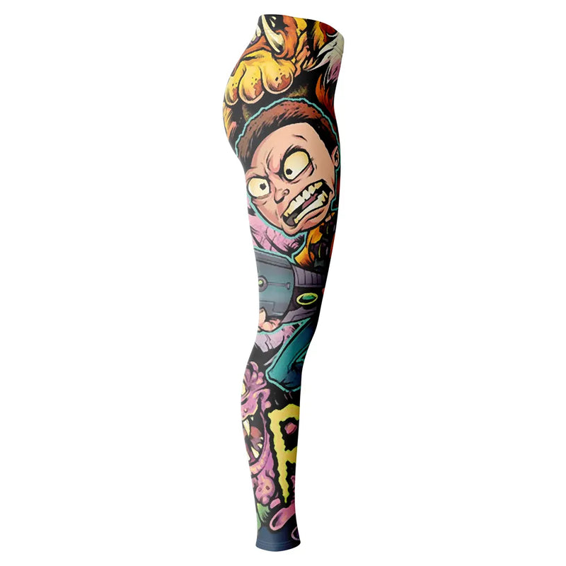 Collage Rick and Morty Leggings