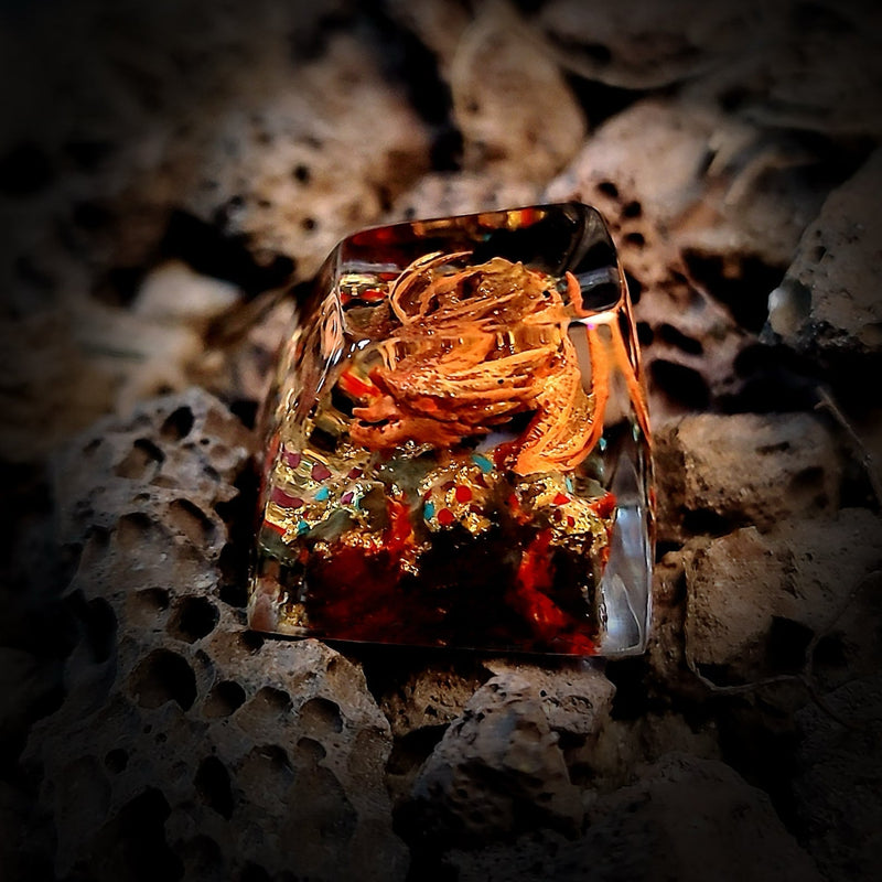 LOTR Lord Of Rings Smaug Dragon Artisan Keycaps Epoxy Resin