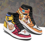 Luffy x Portgas D Ace Anime Shoes Custom One Piece Boot Sneakers