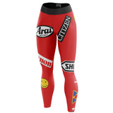 Akira Kaneda Bike Decals Custom Unisex Leggings Spats Training Tights