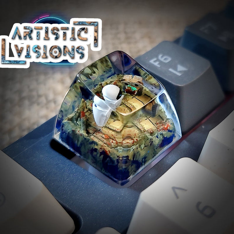 WALL E EVE Artisan Keycaps Epoxy Resin