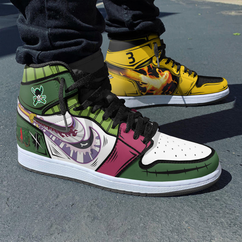 Zoro x Sanji Anime Shoes Custom One Piece Wano Arc Boot Sneakers