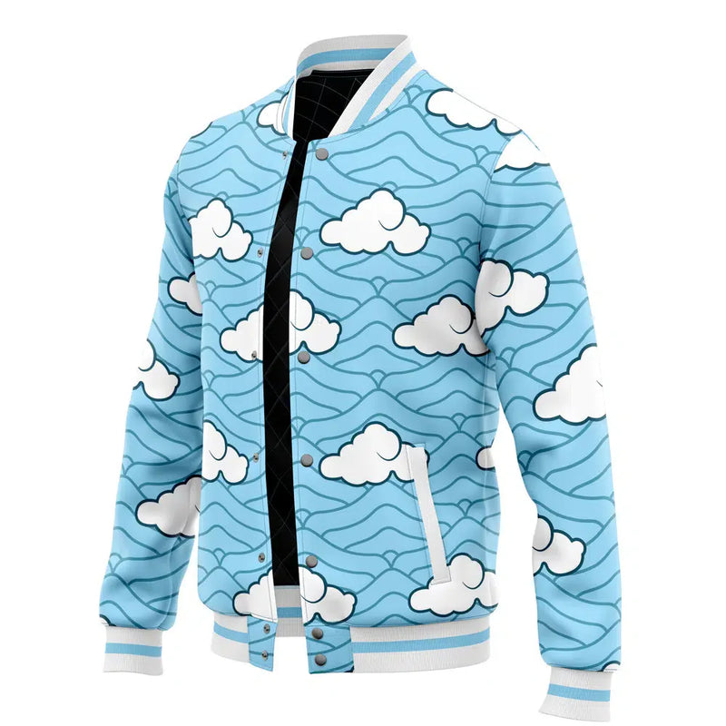 Sakonji Urokodaki Pattern Demon Slayer Varsity Jacket